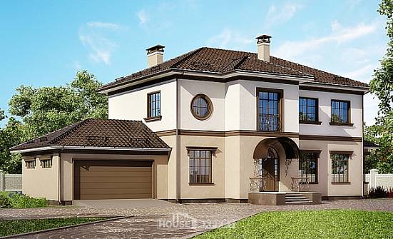 290-004-Л Проект двухэтажного дома, гараж, большой дом из кирпича Жуковка | Проекты домов от House Expert