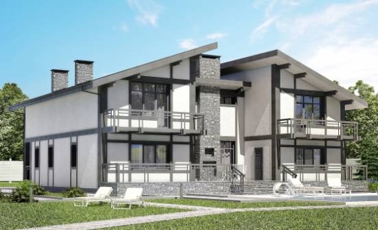 280-002-П Проект двухэтажного дома с мансардным этажом, недорогой дом из кирпича Клинцы | Проекты домов от House Expert