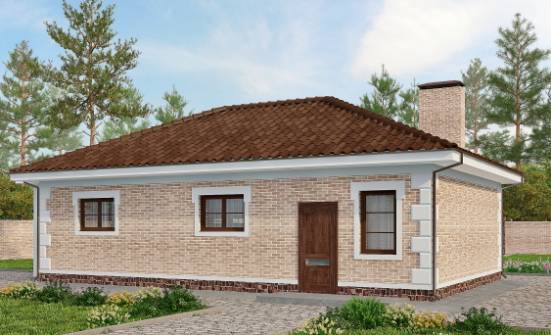070-005-П Проект гаража из кирпича Жуковка | Проекты домов от House Expert