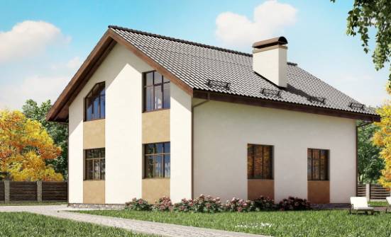 170-002-П Проект двухэтажного дома с мансардой, красивый домик из арболита Брянск | Проекты домов от House Expert