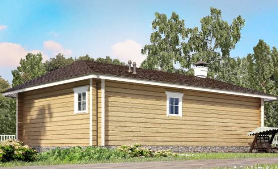 095-001-Л Проект одноэтажного дома, современный загородный дом из дерева Жуковка | Проекты одноэтажных домов от House Expert