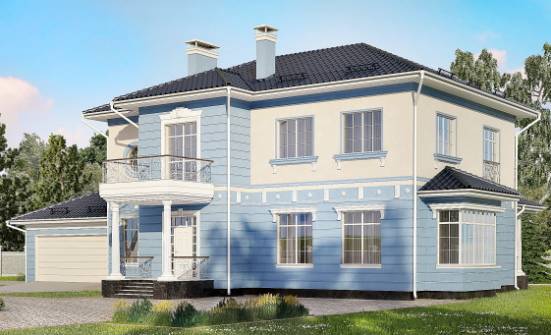 285-003-Л Проект двухэтажного дома, гараж, современный дом из кирпича Стародуб | Проекты домов от House Expert