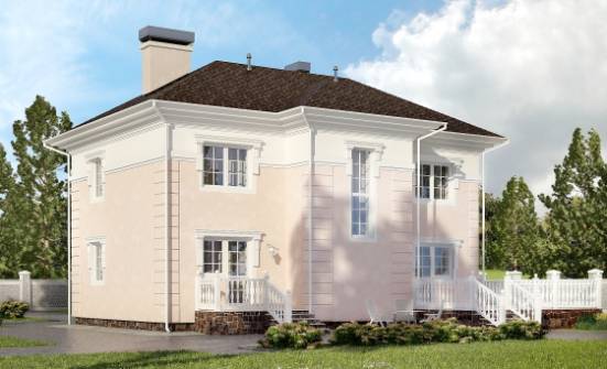 155-005-Л Проект двухэтажного дома, доступный дом из поризованных блоков Брянск | Проекты домов от House Expert