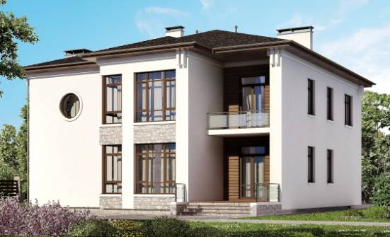 300-005-П Проект двухэтажного дома, классический коттедж из кирпича Унеча | Проекты домов от House Expert