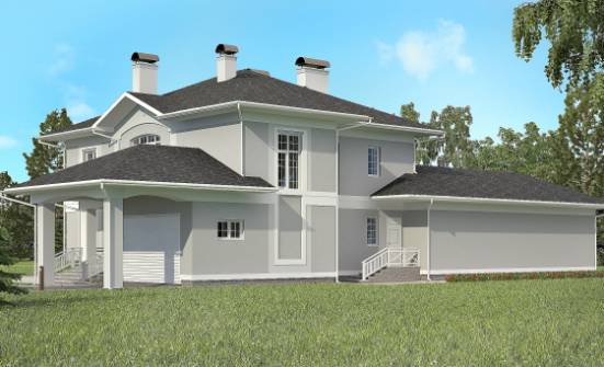 360-001-П Проект двухэтажного дома, гараж, просторный коттедж из кирпича Жуковка | Проекты домов от House Expert