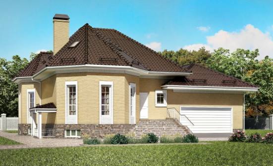 400-001-П Проект трехэтажного дома с мансардой, гараж, современный домик из керамзитобетонных блоков Карачев | Проекты домов от House Expert