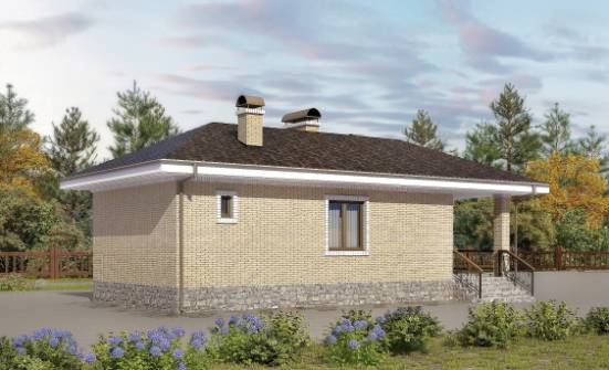 040-002-П Проект бани из блока Клинцы | Проекты одноэтажных домов от House Expert
