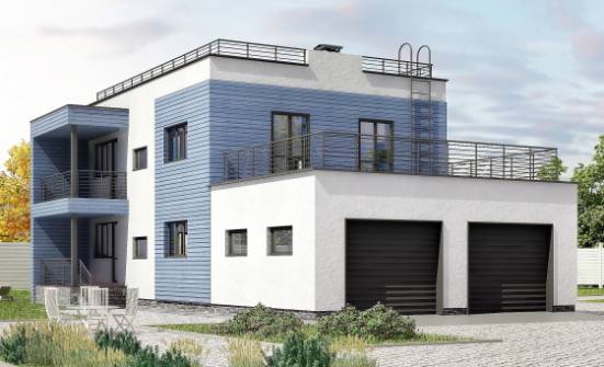 180-012-Л Проект двухэтажного дома и гаражом, классический дом из кирпича Дятьково | Проекты домов от House Expert