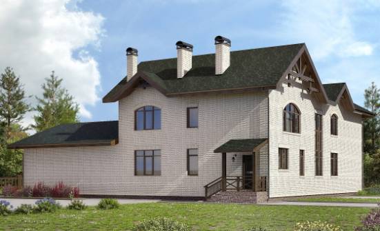 340-004-Л Проект двухэтажного дома, большой дом из пеноблока Карачев | Проекты домов от House Expert
