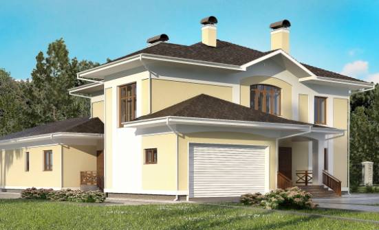 375-002-Л Проект двухэтажного дома, гараж, просторный загородный дом из кирпича Клинцы | Проекты домов от House Expert