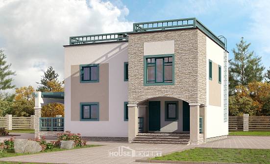 150-010-П Проект двухэтажного дома, красивый дом из кирпича Унеча | Проекты домов от House Expert