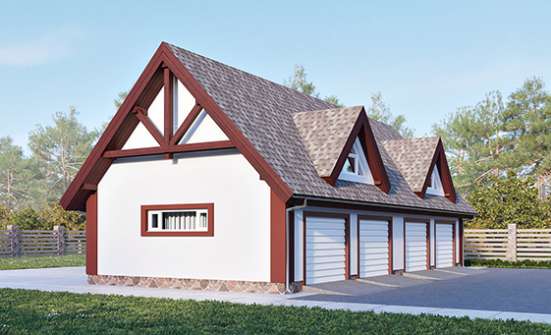 145-002-Л Проект гаража из теплоблока Стародуб | Проекты домов от House Expert