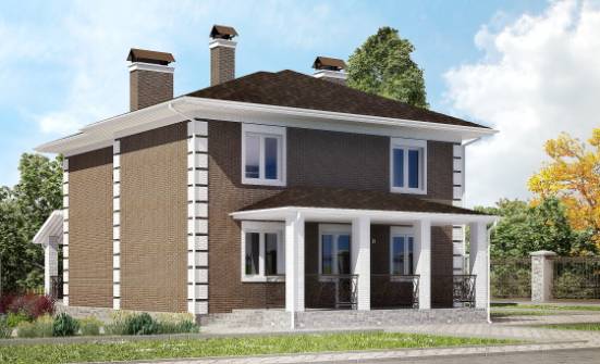 185-002-П Проект двухэтажного дома, доступный дом из керамзитобетонных блоков Клинцы | Проекты домов от House Expert