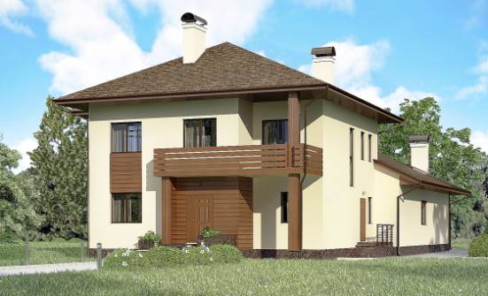 300-001-П Проект двухэтажного дома, огромный домик из кирпича Новозыбков | Проекты домов от House Expert