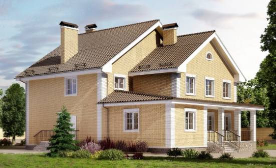 320-003-Л Проект двухэтажного дома, уютный коттедж из поризованных блоков Клинцы | Проекты домов от House Expert