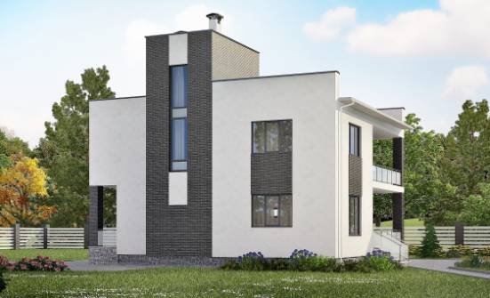 225-001-П Проект двухэтажного дома, классический загородный дом из арболита Стародуб | Проекты домов от House Expert