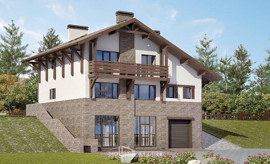 305-002-П Проект трехэтажного дома мансардный этаж, просторный домик из кирпича Жуковка | Проекты домов от House Expert