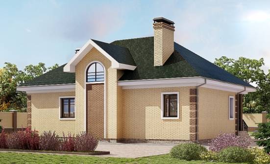 150-013-Л Проект двухэтажного дома с мансардным этажом, бюджетный домик из кирпича Новозыбков | Проекты домов от House Expert