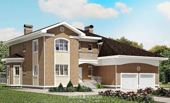 335-002-П Проект двухэтажного дома, гараж, огромный коттедж из кирпича Клинцы | Проекты домов от House Expert