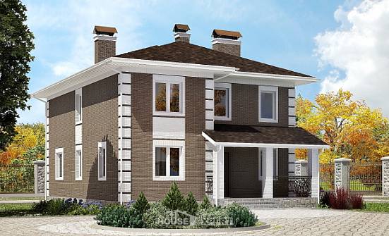 185-002-П Проект двухэтажного дома, доступный дом из керамзитобетонных блоков Клинцы | Проекты домов от House Expert