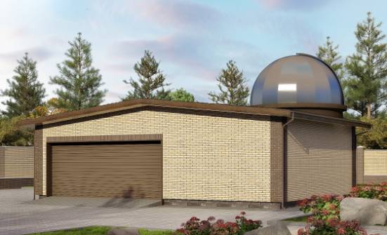075-001-Л Проект гаража из кирпича Клинцы | Проекты домов от House Expert