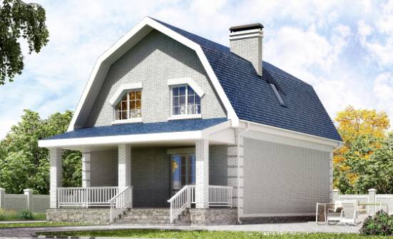 130-005-П Проект двухэтажного дома с мансардой, красивый дом из пеноблока Унеча | Проекты домов от House Expert
