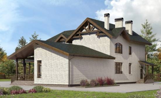 340-004-Л Проект двухэтажного дома, большой дом из пеноблока Карачев | Проекты домов от House Expert