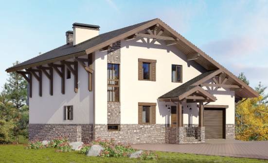 305-002-Л Проект трехэтажного дома с мансардой, современный дом из кирпича Брянск | Проекты домов от House Expert