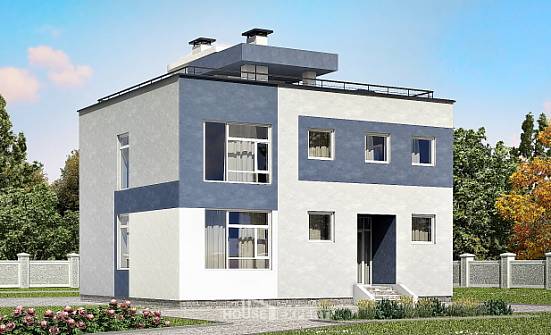 180-005-П Проект двухэтажного дома, красивый домик из пеноблока Новозыбков | Проекты домов от House Expert