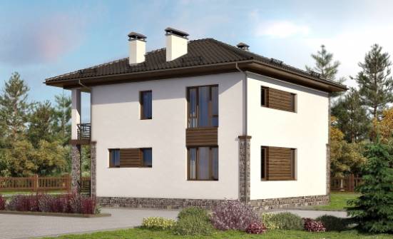 170-005-П Проект двухэтажного дома, экономичный дом из поризованных блоков Унеча | Проекты домов от House Expert