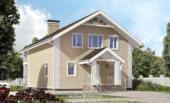 150-007-Л Проект двухэтажного дома с мансардным этажом, красивый дом из теплоблока Карачев | Проекты домов от House Expert