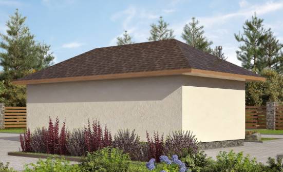 040-001-П Проект гаража из пеноблока Унеча | Проекты одноэтажных домов от House Expert