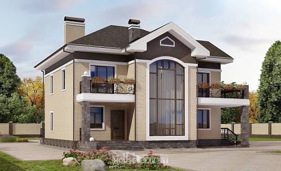 200-006-П Проект двухэтажного дома, средний дом из кирпича Карачев | Проекты домов от House Expert