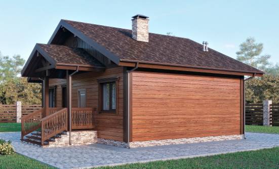 065-001-П Проект бани из пеноблока Новозыбков | Проекты домов от House Expert