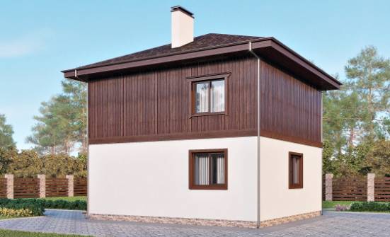 100-006-Л Проект двухэтажного дома, классический загородный дом из бризолита Жуковка | Проекты домов от House Expert