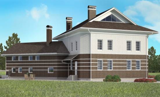 410-001-П Проект двухэтажного дома, гараж, просторный домик из кирпича Клинцы | Проекты домов от House Expert