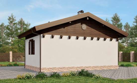 040-003-П Проект бани из газобетона Жуковка | Проекты домов от House Expert