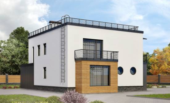 260-002-П Проект двухэтажного дома, гараж, просторный дом из газосиликатных блоков Карачев | Проекты домов от House Expert