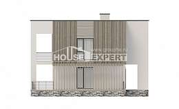 150-017-П Проект двухэтажного дома, компактный коттедж из арболита, Карачев