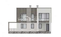 150-017-П Проект двухэтажного дома, бюджетный коттедж из пеноблока, Карачев