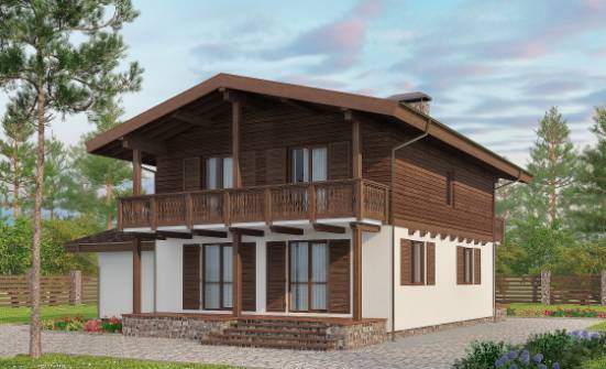 180-018-Л Проект двухэтажного дома с мансардой, гараж, классический загородный дом из бризолита, Жуковка