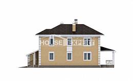 220-006-Л Проект двухэтажного дома и гаражом, красивый коттедж из поризованных блоков, Жуковка