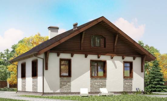 080-002-Л Проект одноэтажного дома, простой загородный дом из арболита, Жуковка