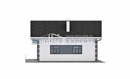 180-001-П Проект двухэтажного дома с мансардой и гаражом, бюджетный домик из арболита, Дятьково